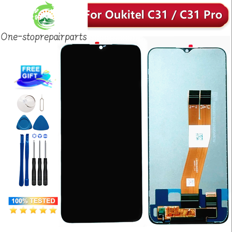 Original 6.57"Oukitel C31 Pro LCD Display+Touch Screen100% Original Tested LCD DigitizerGlass Panel Replacement For Oukitel C31 Other brand Phone repair parts