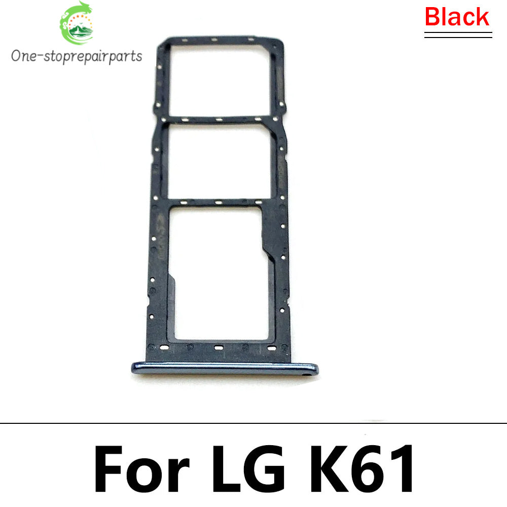 New SIM Card Tray Slot Holder Adapter Accessories For LG K22 K42 K52 K62 K41S K51 K61 K40s K12 Plus Replacement Parts  LG phone repair parts
