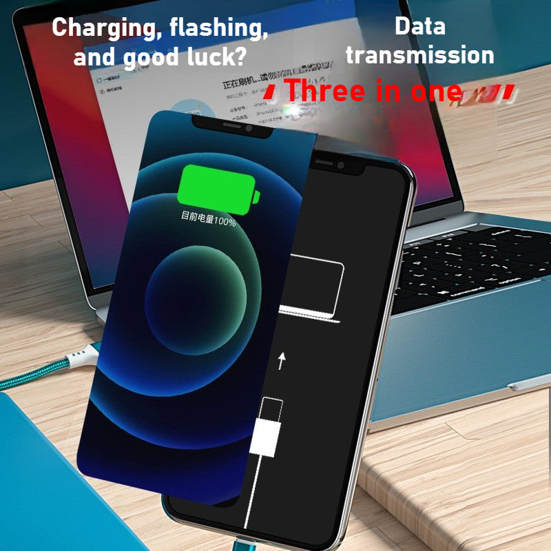 Apple charging flashing, data transmission 3-in-1 automatically enters recovery mode data engineering cable Phone Repair tools
