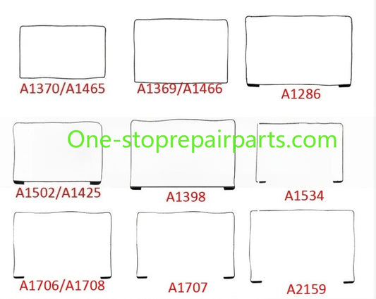 LCD Screen Rubber Ring Middle Frame Bezel for Macbook A1370  A1369 A1466 A1398 A1502 A1534 A1706 A1707 A1708 A1989 A2159 A2141 Macbook repair parts