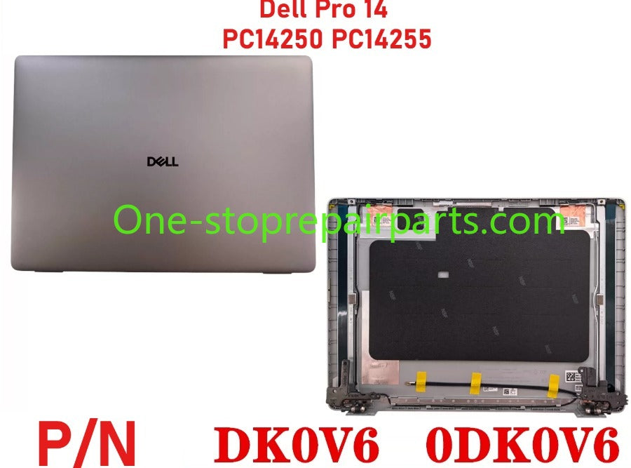 Dell Pro 14 PC14250 PC14255  lcd back cober uppler palmrest bezel bottom hinge cover keyboard touchpad 0K2C6C 0DK0V6 0MCMRV