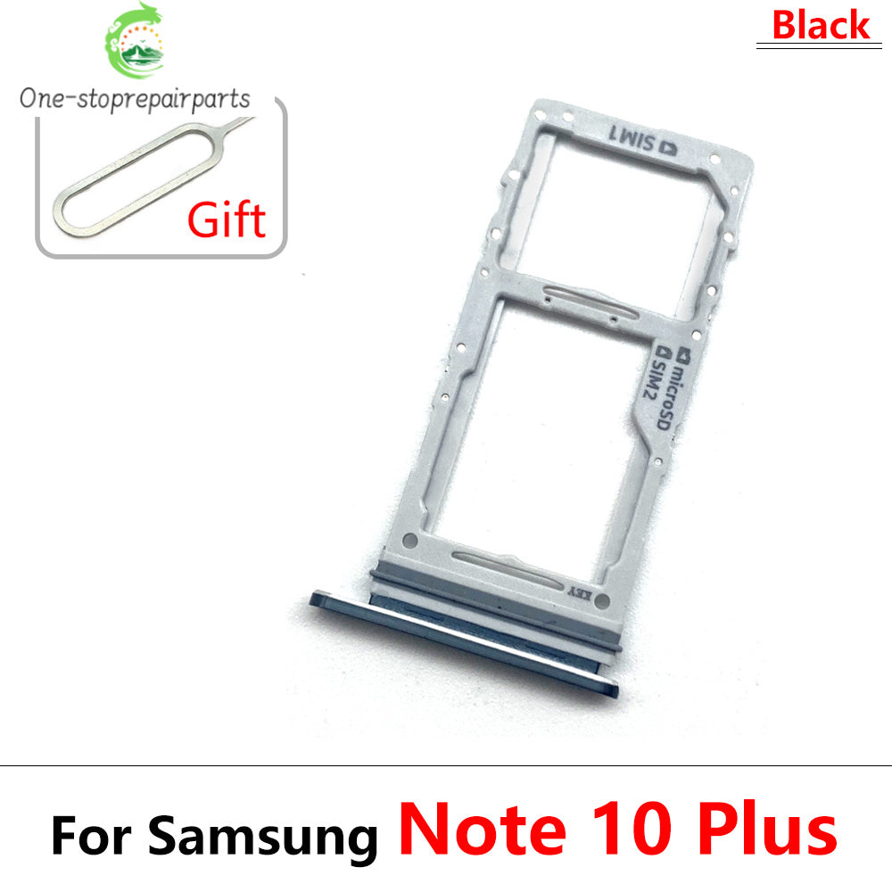 New Sim Card Tray Reader Socket Slot Holder For Samsung Note 10 Plus Lite / Note 20 Ultra Dual SIM Replacement Part Samsung phone repair parts