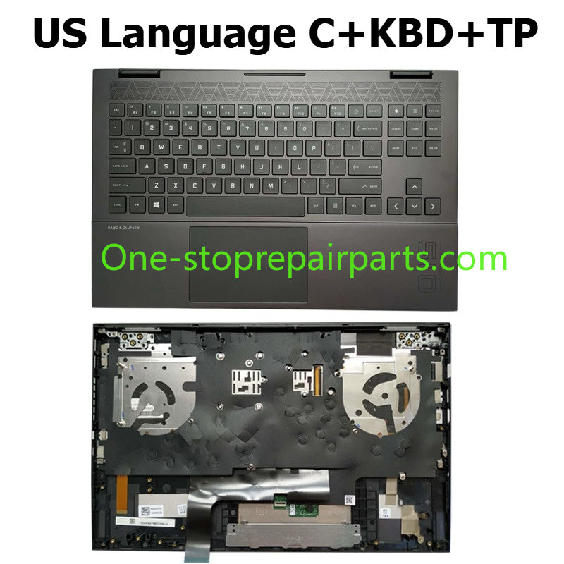 Palmrest  Keyboard For HP Omen 15-EN 15-EK 15Z-EN100 TPN-Q238 Q236 RGB US M00667-001 M00666-001 M00666-B31 RGB Backlit topcase