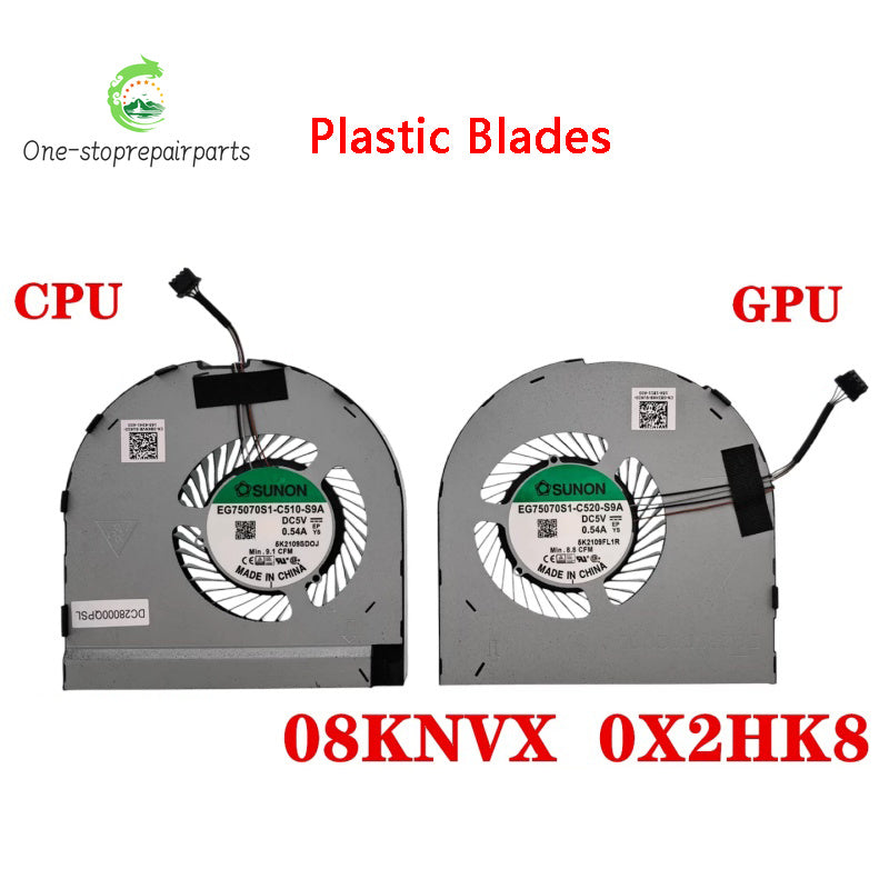 NEW ORIGINAL Laptop CPU GPU Cooling Fan For DELL Precision 7550 7560 M7550 M7560 P93F CD6WC 0CD6WC 0M06D7 M06D7 08KNVX 0X2HK8 Dell laptop repair parts