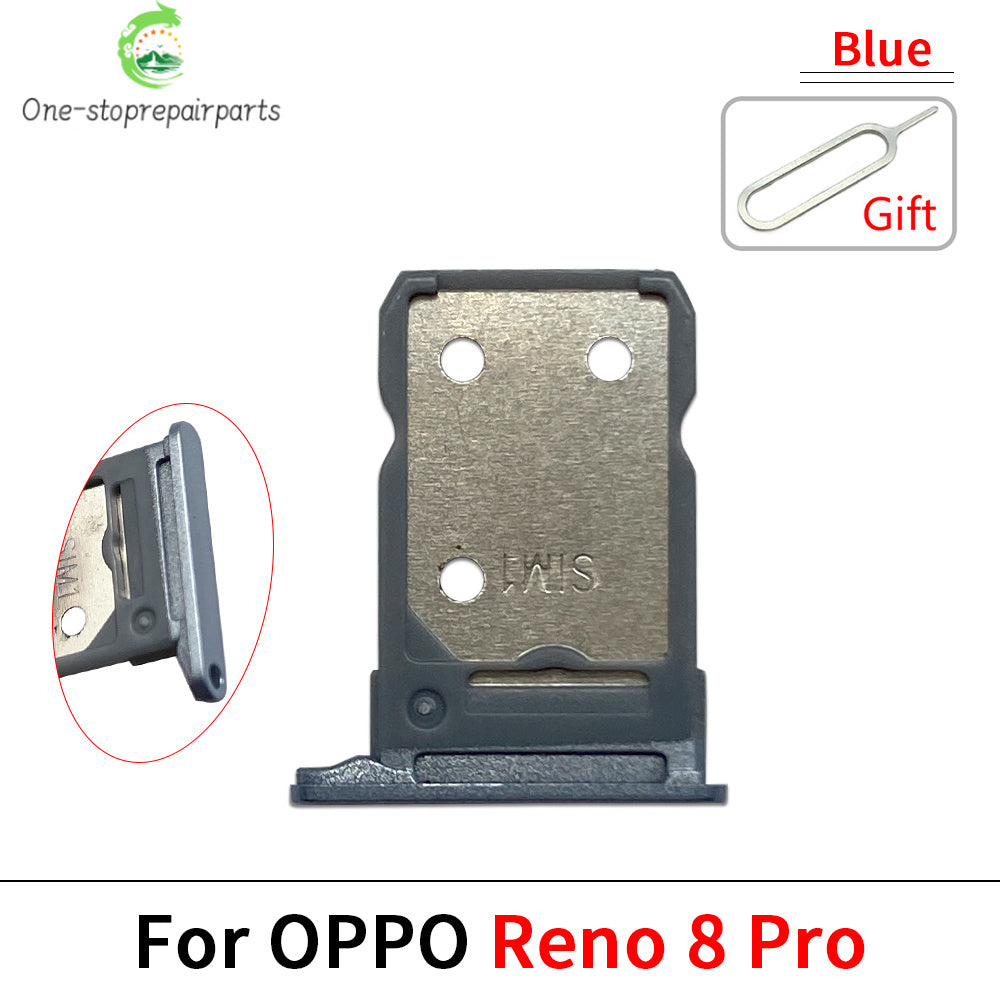 New For OPPO Reno 5 6 8 10 8T Pro Lite 4G 5G SIM Card Slot SD Card Tray Holder Adapter OPPO phone repair parts