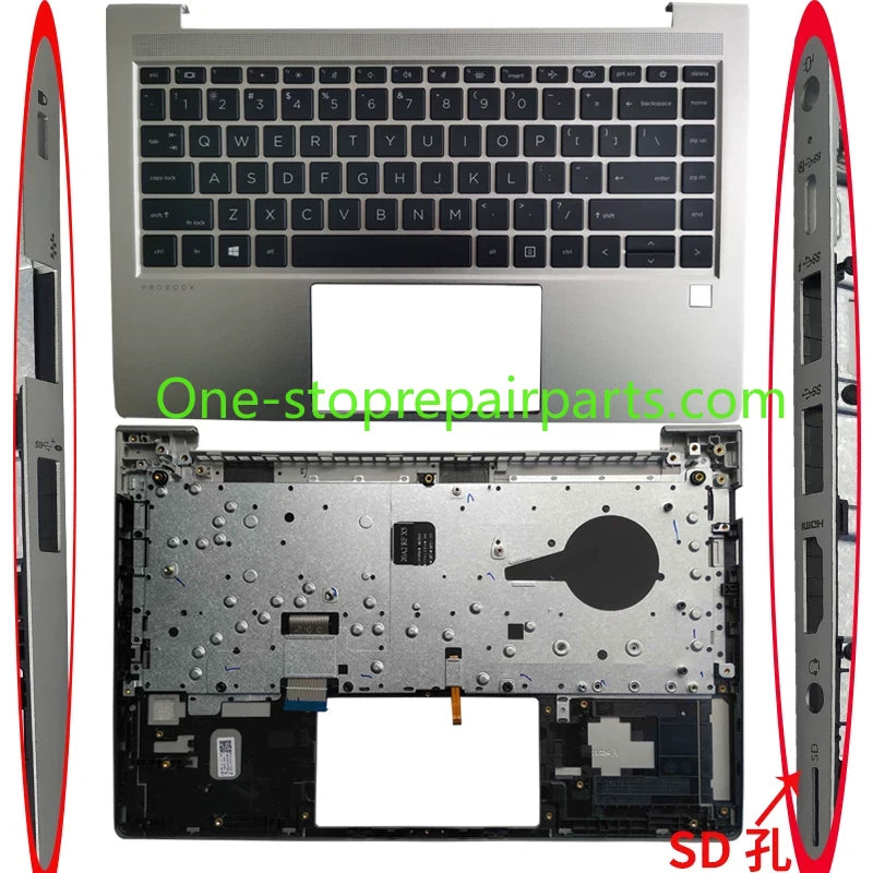 Ciover case for HP Probook 440 G8 ZHAN 66 Pro 14 G4  lcd back housing bezel frame top upper plamrest keyboard bottom hinge cover