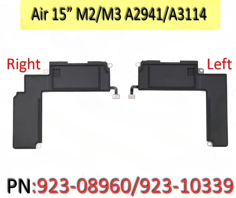 New for MacBook Air Retina 15" M2 A2941 M3 A3114 Loudspeaker Left Right Side Speaker Set 2023 2024 Years  Macbook laptop repair parts