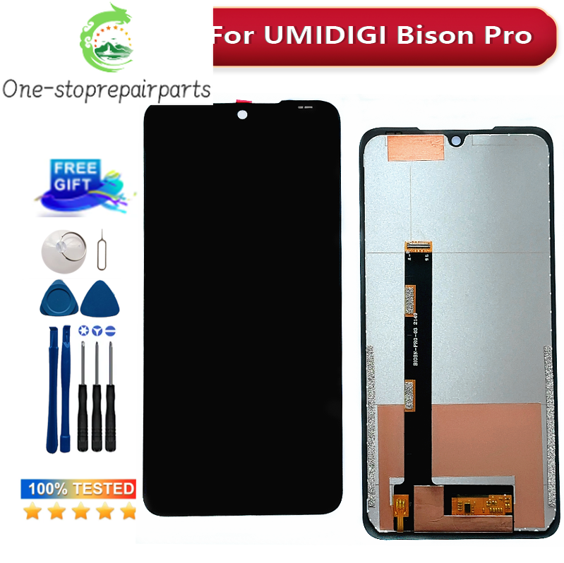 Original 6.3" UMIDIGI Bison PRO LCD Display+Touch Screen 100% Original BisonPro 2021LCD Digitizer Glass Panel Replacement +TOOLS Other brand Phone repair parts