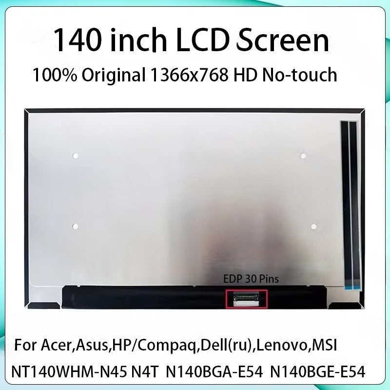14" Laptop LCD Screen NT140WHM-N45 N4T N140BGA N140BGE-E54 B140XTN07.4 7.5 For Dell Latitude 3420 5400 5401 Display Matrix Panel  Dell Laptop repair parts