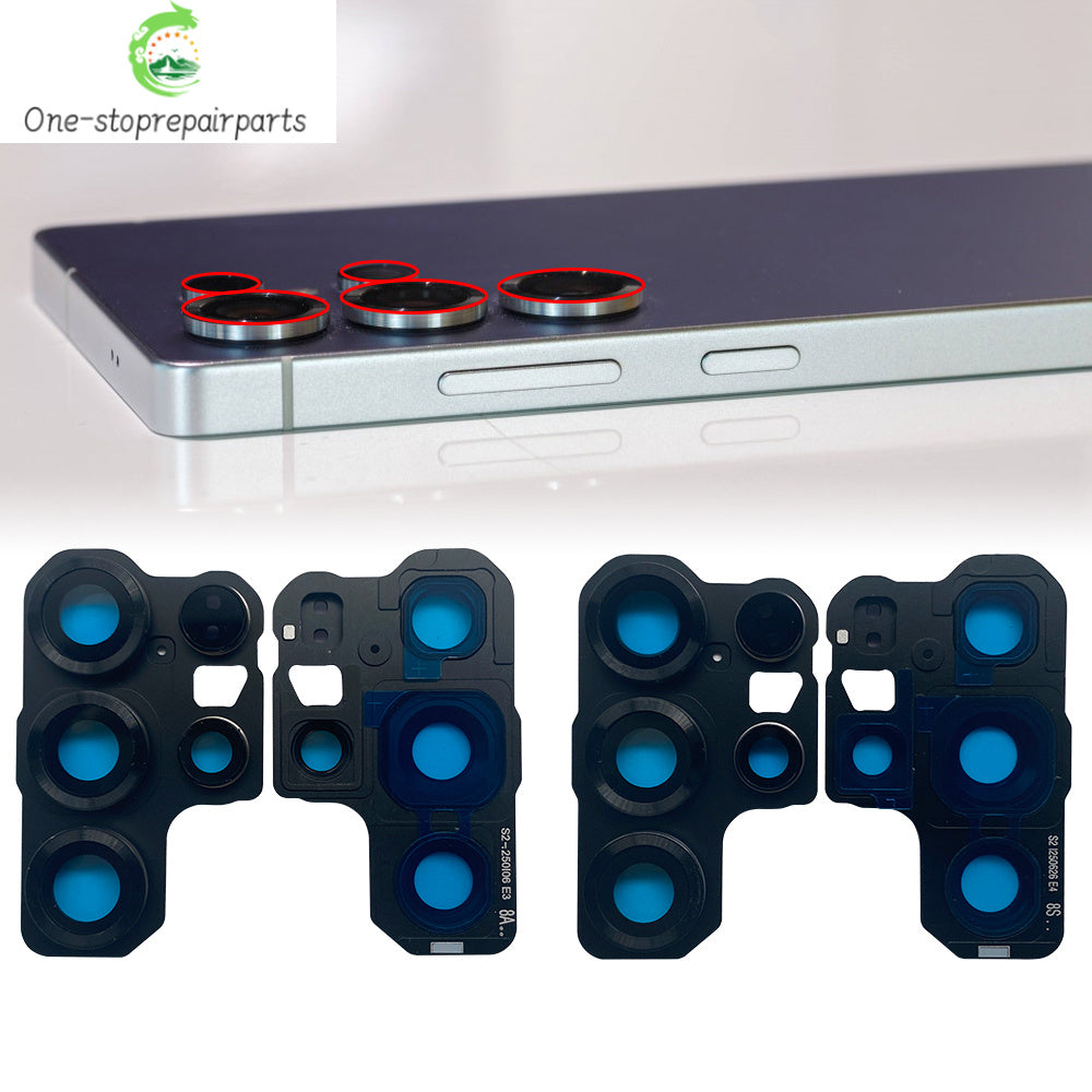 New Rear Camera Glass Lens Cover With Frame Holder For Samsung S20 S21 S22 S23 S24 S25 Plus Ultra 4G 5G Replacement Parts Samsung phone repair parts