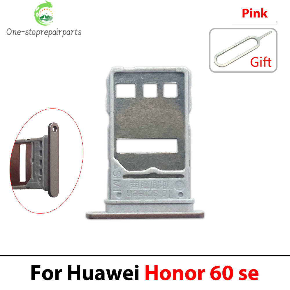 New For Huawei Honor 60 80 Pro Se SIM Card Tray Slot Holder Adapter Accessories Huawei phone repair parts
