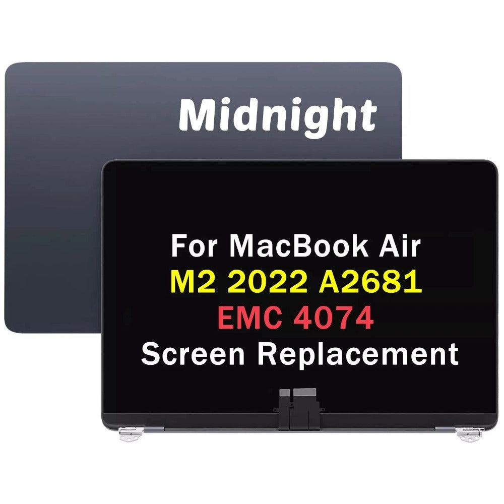 LCD screen dispaly for MacBook Air A2681 A3113 A3240 LCD screen assembly  top half