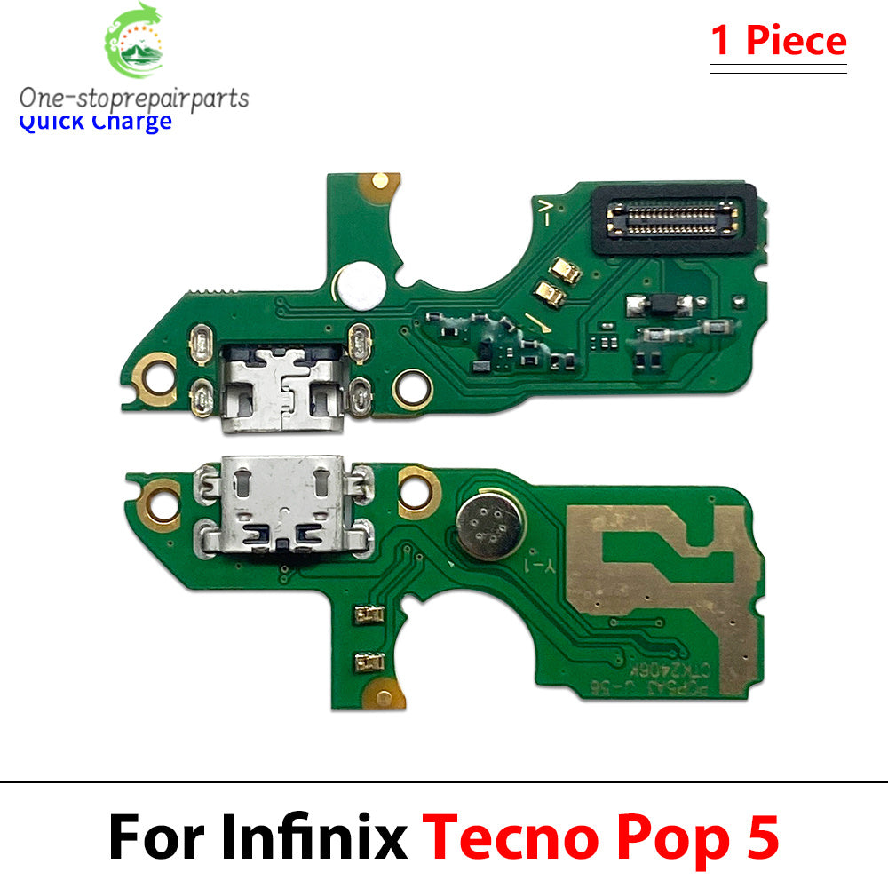 USB Charger Charging Dock Port Connector Flex Cable For Tecno POP 2 3 4 5 6 7 Pro Plus Air Tecno phone repair parts