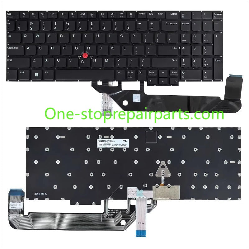Upper case keyboard for Lenovo ThinkPad E16 Gen1 5M11H94852 C shell topcase palmrest keybooard cover touchpad