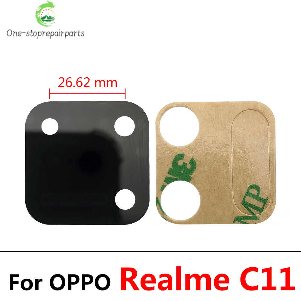 10Pcs/Lot, Rear Back Camera Glass Lens For Oppo Realme 5 6 C3 C11 Z6 With Adhesive Sticker Realme phone repair parts