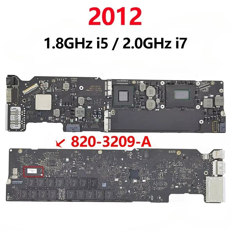 Original A1466 Logic Board For Macbook Air 13' A1369 A1466 Motherboard I5 I7 4GB 8GB 2010 2011 2012 2013 2014 2015 2017 820-00165-A 820-3437-B 820-3209-A  Macbook repair parts