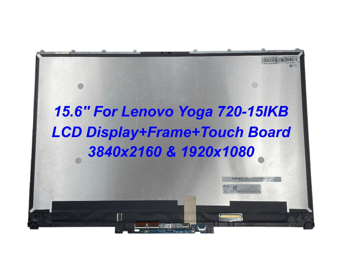 Original 15.6‘’ FHD UHD For Lenove Yoga 720-15IKB Yoga 720-15 LCD Touch Screen Assembly With Frame and Board 5D10N24288 Lenovo laptop repair parts