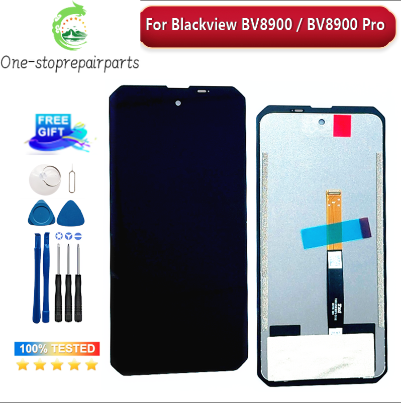 New Blackview BV8900 LCD Display+Touch Screen Digitizer 6.5"100% Original LCD+Touch Digitizer for Blackview BV 8900 Pro  lcd Blackview phone repair parts