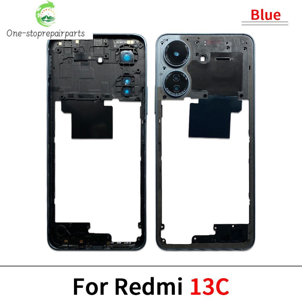 New Middle Frame For Xiaomi Redmi 12 13 13C 14C 4G 5G Door Housing Bezel Repair Parts Xiaomi  Xiao mi phone repair parts
