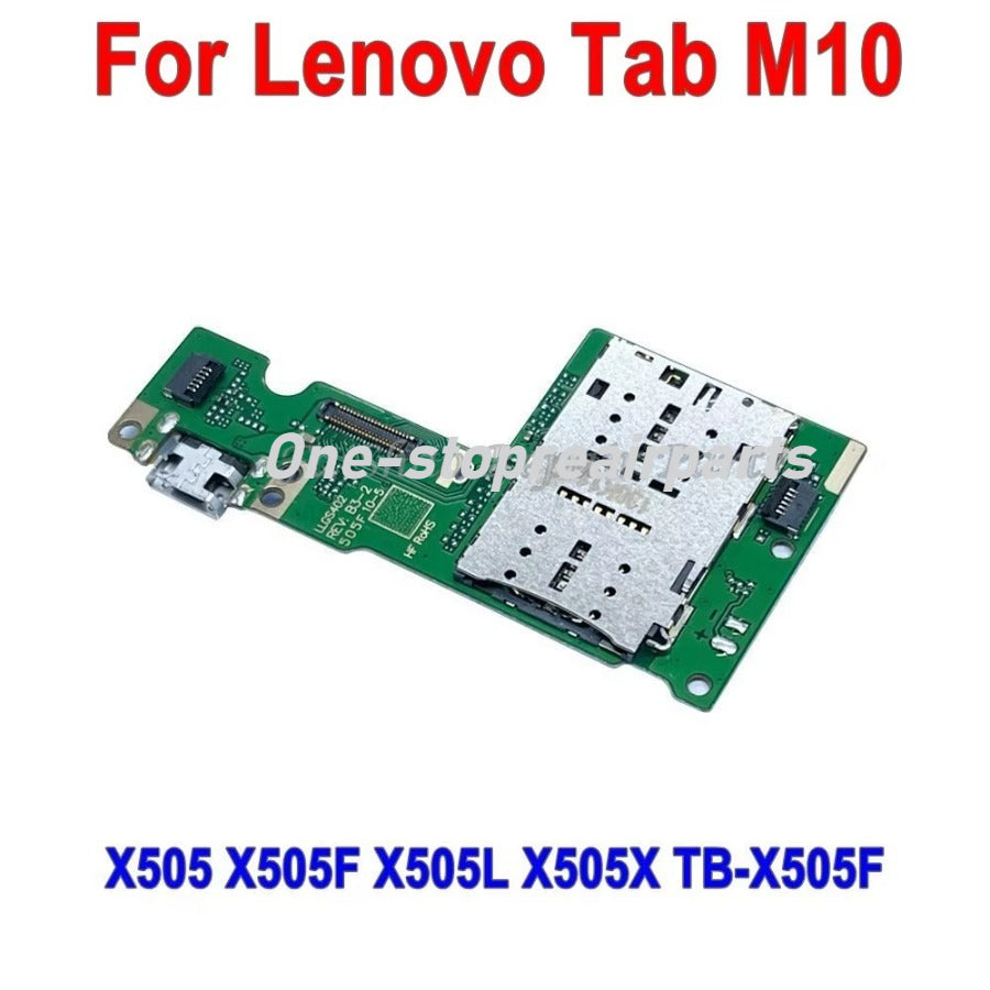 USB Charging Port Connector Charge Dock Board With Sim Card Reader Flex Cable For Lenovo Tab M10 X505 X505F X505L X505X TB-X505F Lenovo Tablet repair parts