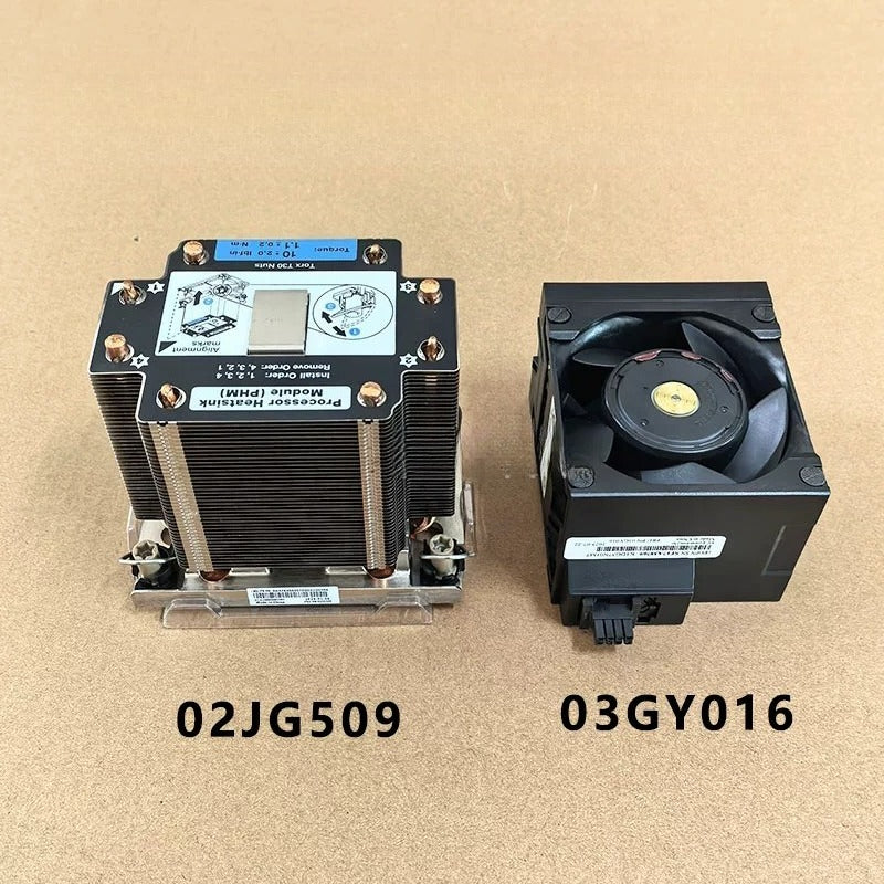 Servicer Lenovo server ST650V2 CPU upgrade heatsink 02JG509 chassis fan 02JJ432 kit