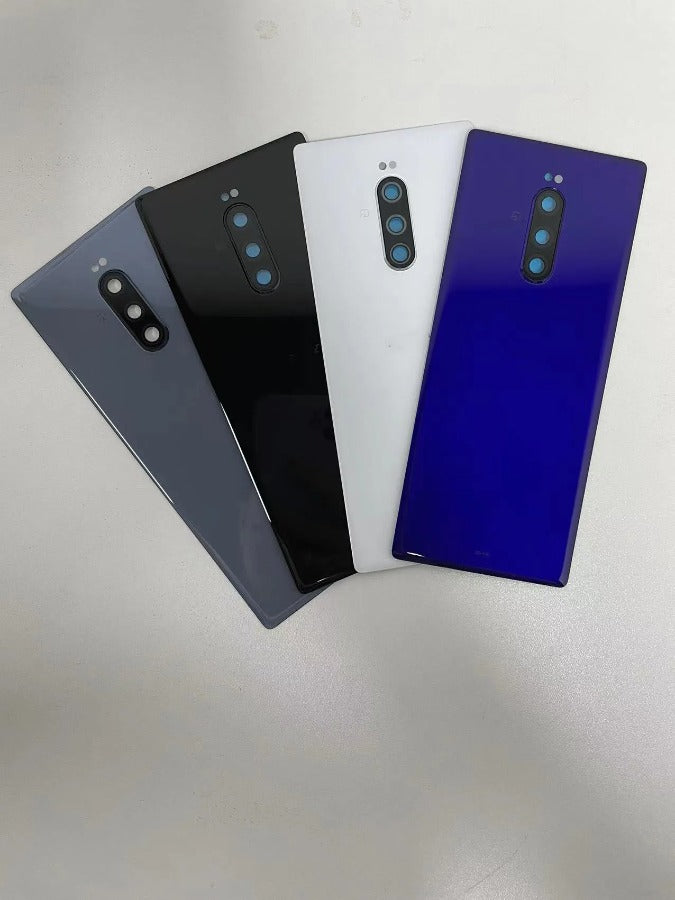 AAA+ Quality Back Case Door Cover For Sony Xperia 1 Battery Back Cover Parts Housing Case With Camera Glass Lens Replacement Sony phone repair parts