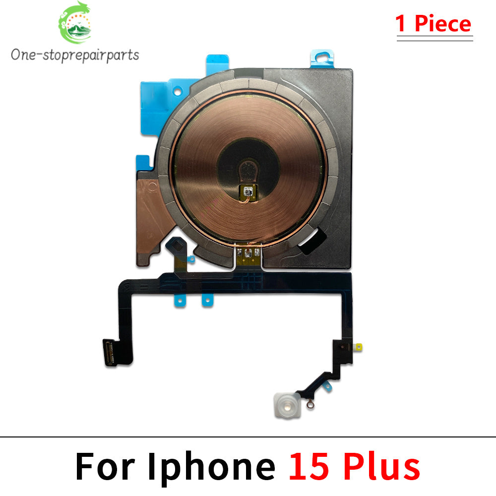 Wireless Charging Coil Flex Cable For iPhone 14 15 16 17 Pro Max Plus Air Charger Panel Sticker WPC Pad Chip Volume Tape Parts iPhone phone repair parts