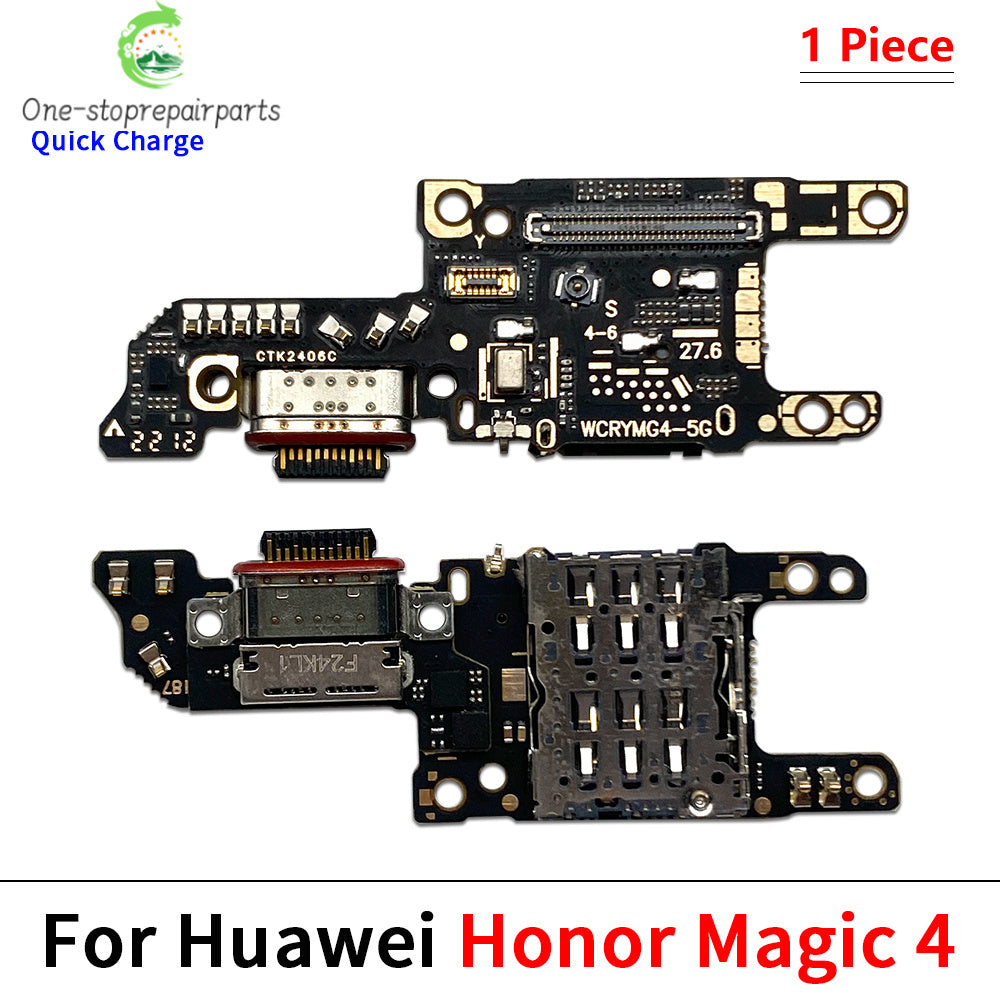 USB Charging Port Dock Charger Plug Connector Board Flex Cable For Huawei Honor 60 70 80 90 Pro Se Magic 4 5 6 Pro Lite Huawei phone repair parts