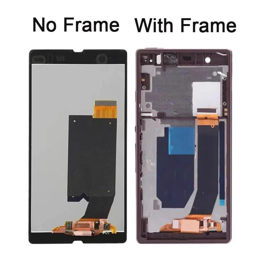 Original 5.0"LCD For Sony Xperia Z Display Touch Screen For C6603 C6602 C6616 C6606 LCD Digitizer Assembly LCD With frame Sony phone repair parts