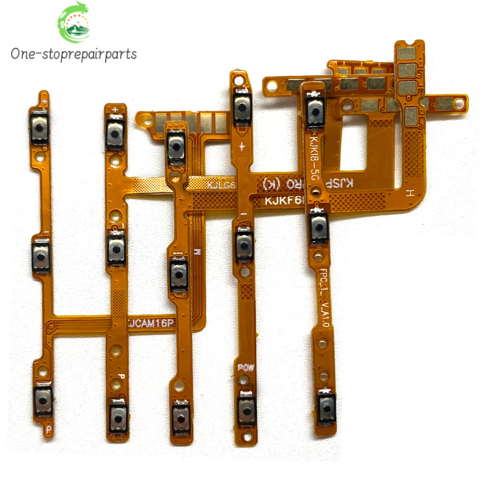 10Pcs, Power On Off Volume Key Button Flex Cable For Infinix Tecno Spark 7 8 8C 10 10C 20 20C 30C Pro Go 2020 2022 2023 2024  infinix phone repair parts