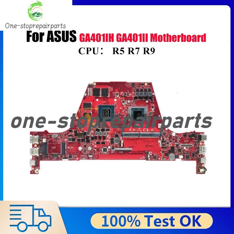 GA401IH Laptop Motherboard For ASUS ROG Zephyrus G14 GA401II GA401IH GA401I Notebook Mainboard With R5 R7 CPU 100% Tests OK ASUS laptop repair parts