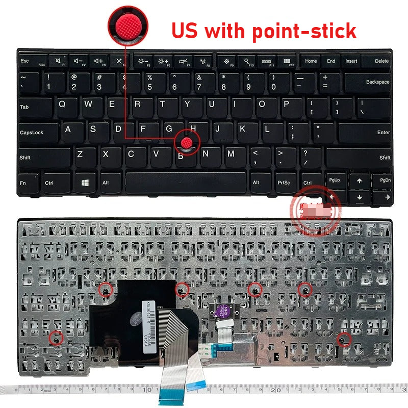 Laptop keyboard for Lenovo Thinkpad T440/S T440P E431 T431S E440 L440 L470 T460 T440P T450S T450 L470 L460 L450 T431S T440/S keyboard Lenovo laptop repair parts