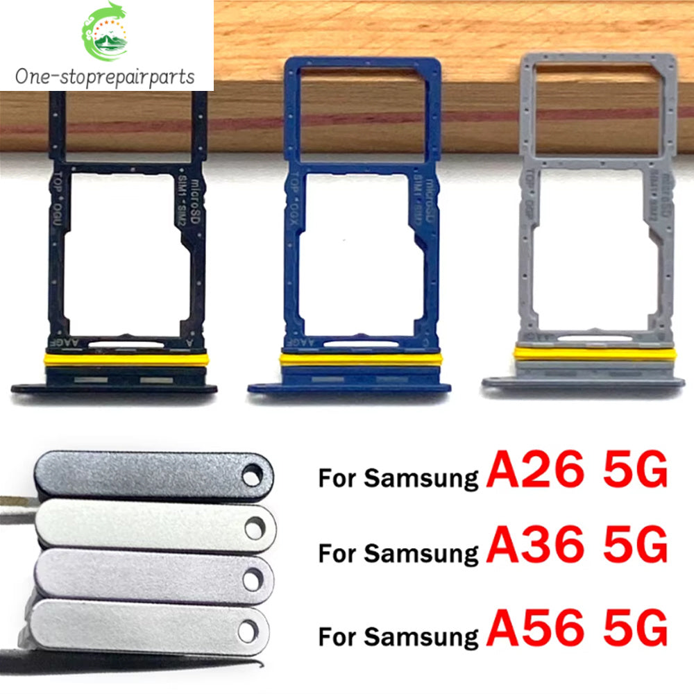 New For Samsung A36 A26 A56 4G 5G Dual SIM Card Tray Slot Holder Adapter Accessories Samsung phone repair parts