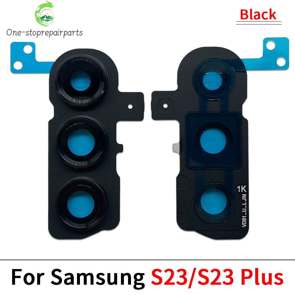 10Pcs/Lot, Rear Camera Glass Lens Back Camera Glass Cover Frame For Samsung S22 S23 Plus Ultra Replacement Parts Samsung phone repair parts