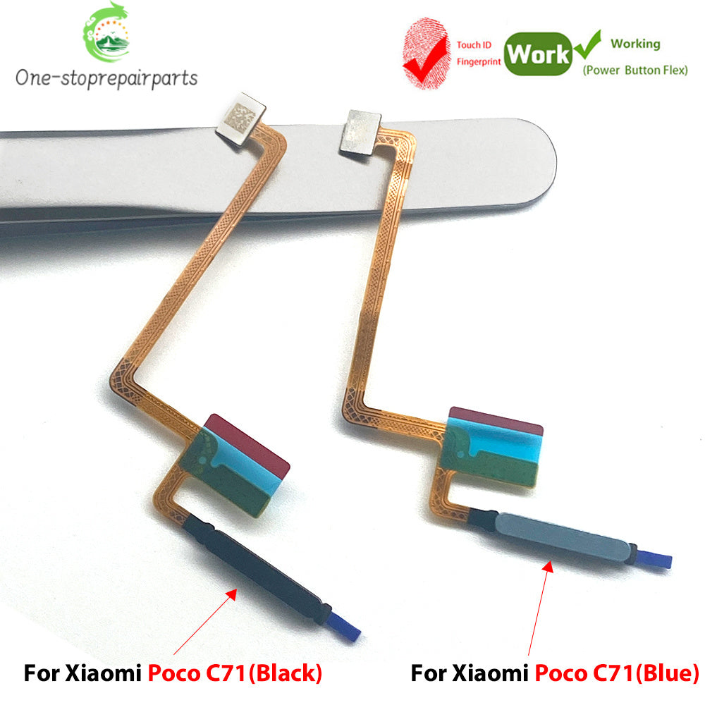 Home Button FingerPrint Touch ID Sensor Flex Cable Ribbon For Xiaomi Poco C50 C55 C65 C71 Replacement Parts Xiaomi  Xiao mi phone repair parts