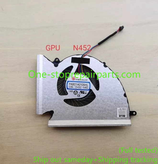 Cooler cooling fan For MSI MS-17K3 17K2 GE76 GP76 N451 N452 N452 12V PABD1A010SHR PABD1A010SHl Laptop CPU GPU fan