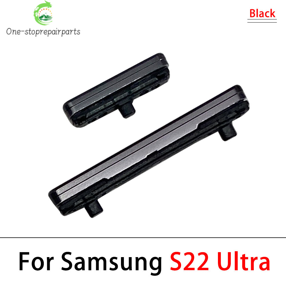 For Samsung S22 S23 Plus Ultra 5G Power Button + Volume Side Button Key Replacement Parts Samsung phone repair parts