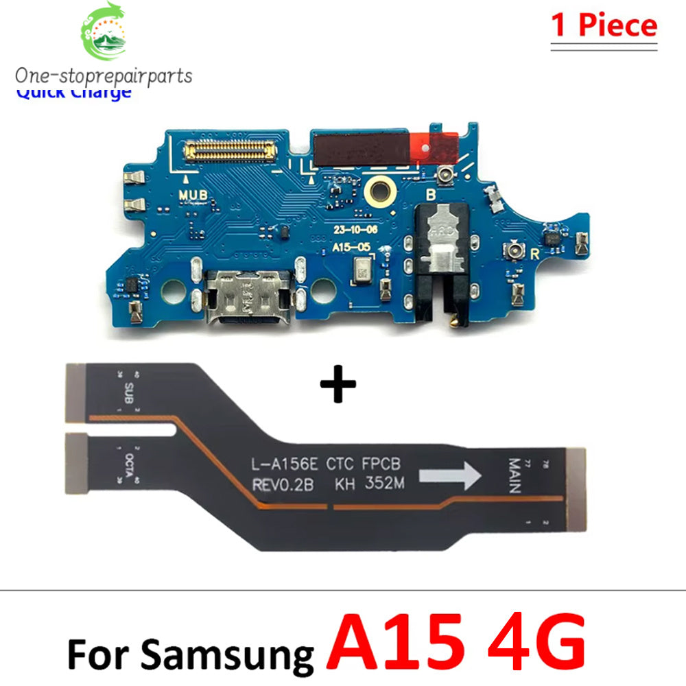 New For Samsung A15 A25 A35 A55 A16 A26 A56 A17 4G 5G USB Charging Port Board Connector Port Main Mainboard Flex Cable Samsung phone repair parts