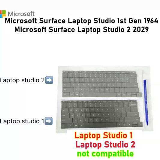 US Keyboard keycap set replacement for Microsoft Surface Laptop Studio 1st Gen 1964 Surface Laptop Studio 2 2029 keycaps repair Microsoft laptop repair parts