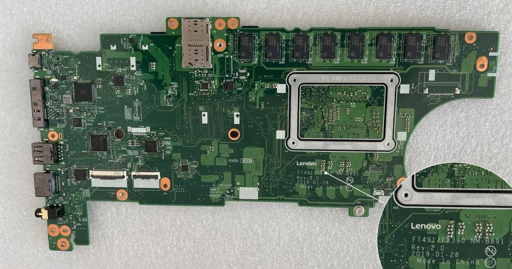 (Test Video have) motherboard for Lenovo Thinkpad NM-B891 NM-C891 T14s Gen1 X13 Gen1 Gen2 X390 T490S i5 8265U i7 8565U 01HX898 i5 10210U i7 10510U RAM 8G/16G 5B20Z45776 5B20Z45786 main system board