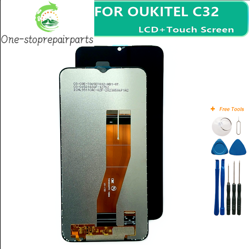Original For Oukitel C32 LCD Display Screen Touch Panel Digitizer Assembly Replacement Oukitel C32 LCD Sensor Display SCREEN Other Brand Phone repair parts