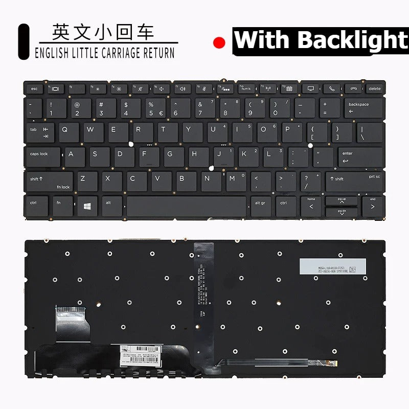 Keyboard for HP Elitebook 730 735 830 835 845 840 X360 730/830 745 846 G3 G4 G5 G6 silver black frame backlight trackpoint
