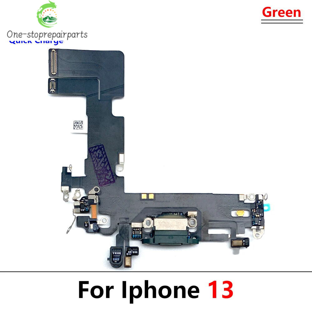 New For iPhone 13 Pro 13Pro Max Mini USB Port Charger Dock Plug Connector Charging Board FLex Cable Mic Microphone Board iPhone phone repair parts