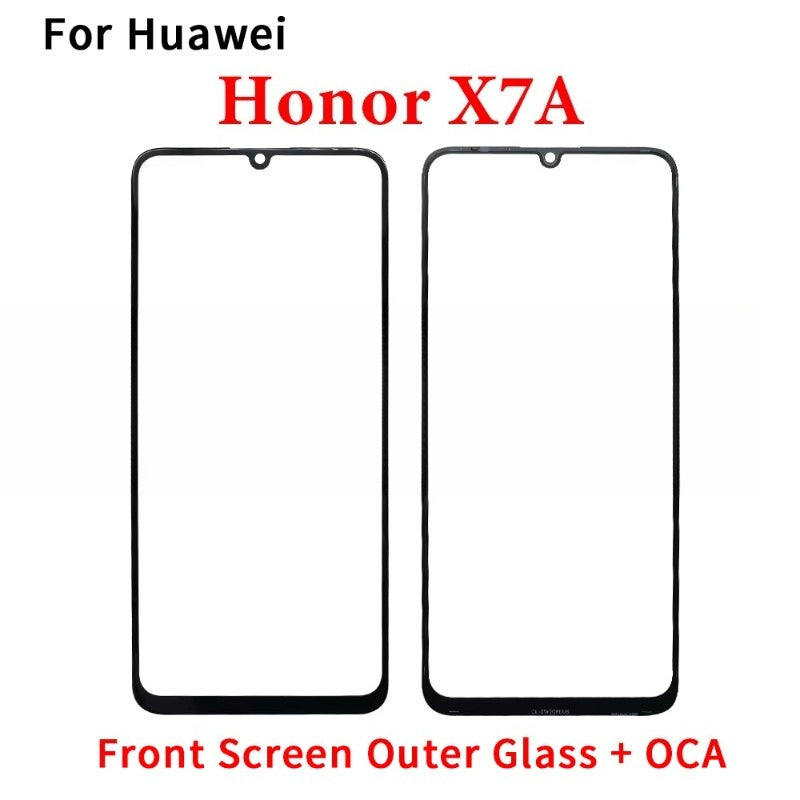 New GLASS + OCA LCD Front Outer Lens For Huawei Honor X5 X6 X6s X6A X6B X7 X7A X7B X8 X8A X8B X9 X9A X9B 4G 5G Touch Screen Huawei phone repair parts