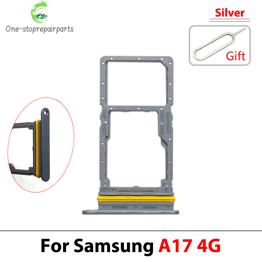New For Samsung A07 A17 4G 5G Dual SIM Card Tray Slot Holder Adapter Accessories Samsung phone repair parts