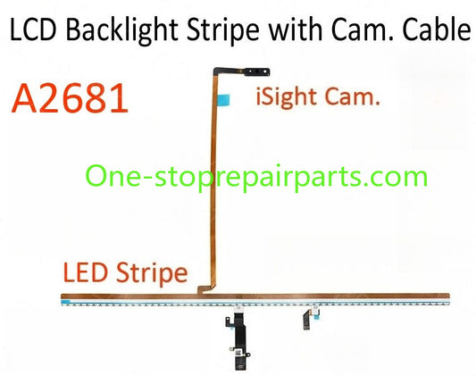 New for MacBook Air Retina 13.6" M2 A2681 LCD Screen Display Backlight Cable with Front iSight Camera EMC4074 2022 Year Macbook repair parts