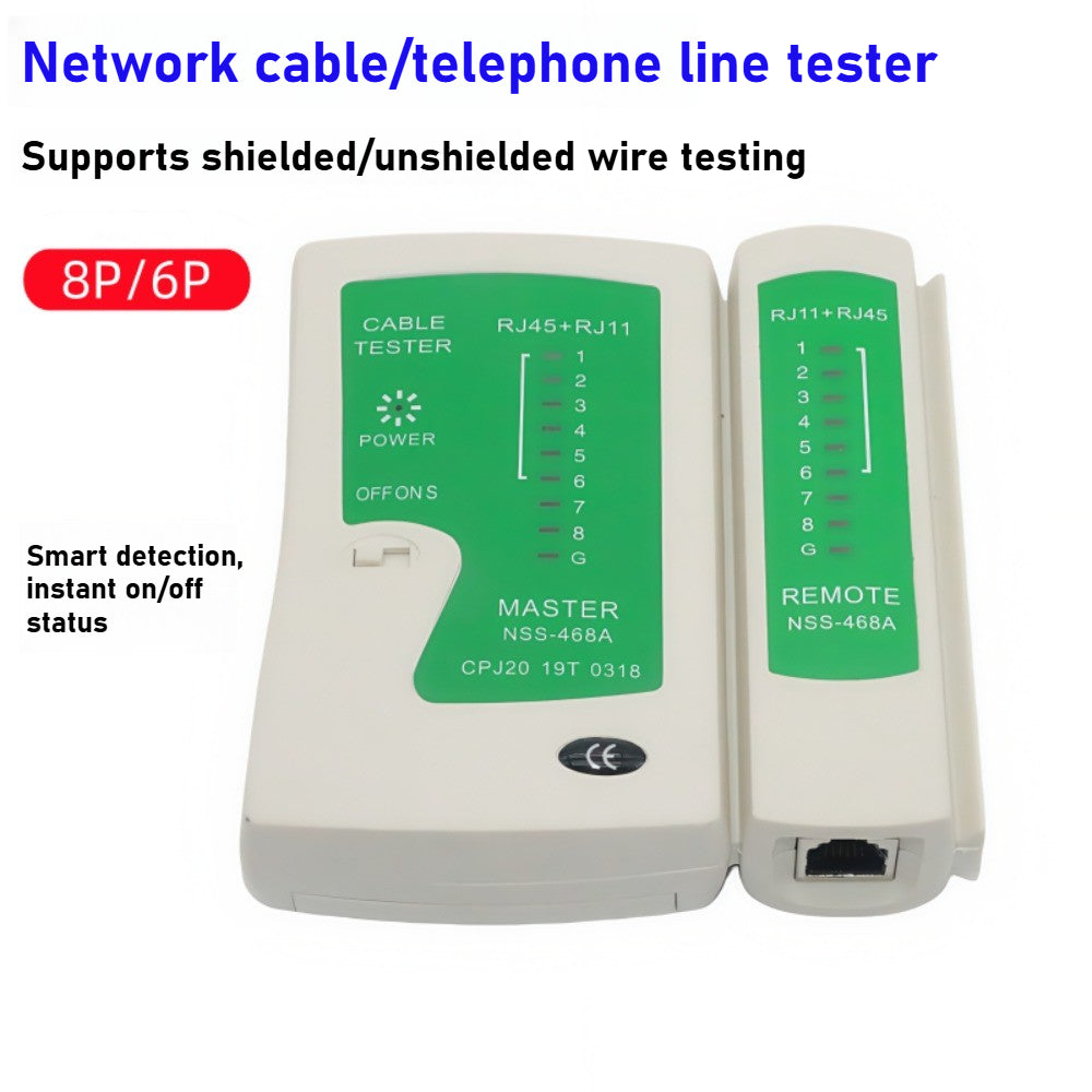 RJ45 RJ11 Cable Tester crystal head network cable tester multi-function line check RJ11 telephone detector line tester network line tester repair tools