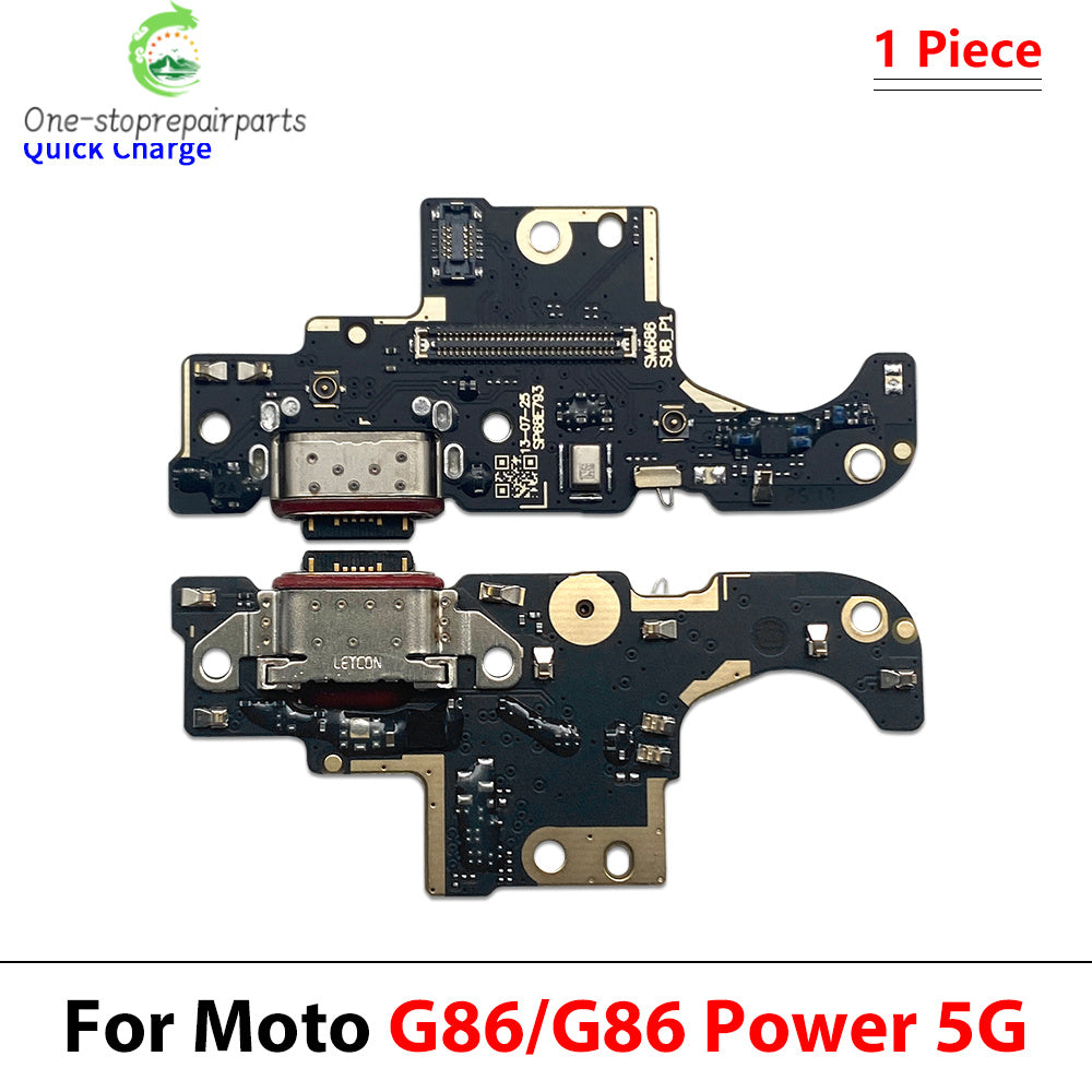 USB Charger Charging Board Port Connector Flex Cable For Moto G04 G14 G24 G54 G64 G84 G34 G45 G05 G15 G75 G85 G06 G56 G86 Power Motorola phone repair parts
