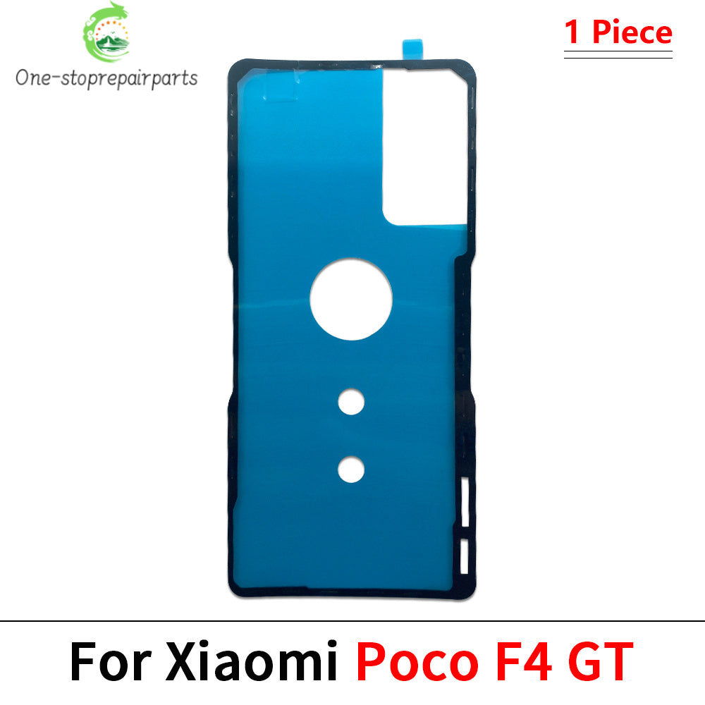10Pcs/Lot, Back Battery Cover Door sticker Adhesive glue tape For XIaomi Poco F3 F4 F5 M4 X3 X4 X5 X6 Pro GT 4G 5G  Xiaomi  Xiao mi phone repair parts