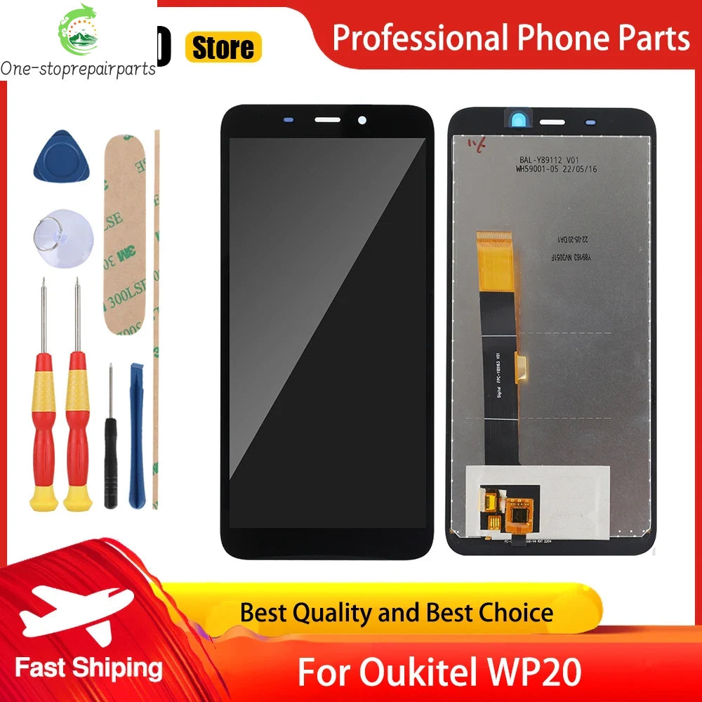 Original Oukitel WP20 LCD Display and Touch Screen Digitizer Assembly Replacement Display lcd +Tools Other Brand Phone repair parts